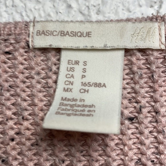 H&M Basic PINK CHUNKY KNIT small - Picture 4 of 7